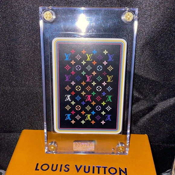Louis Vuitton Murakami monogram playing card W/case - Picture 1 of 3